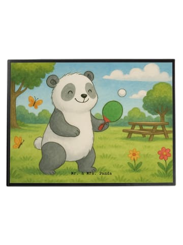 Mr. & Mrs. Panda Bastelmatte Panda Tischtennis Design ohne Spruch in Weiß