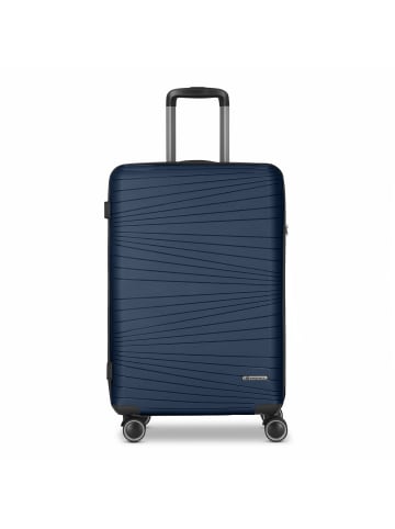 Franky Dallas 3.0 4 Rollen Trolley M 65 cm mit Dehnfalte in dark blue