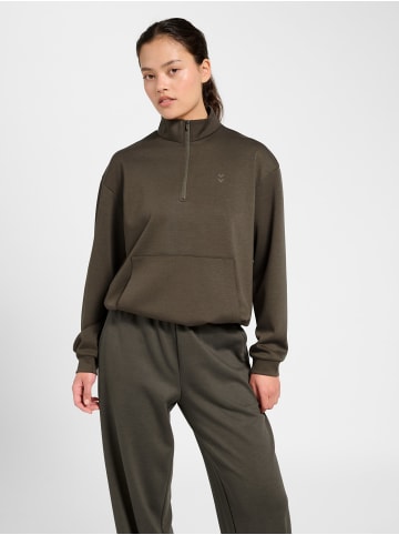 Hummel Reißverschluss Sweatshirt Hmlyoga Multisport Damen in MAJOR BROWN