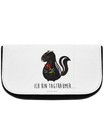 Mr. & Mrs. Panda kosmetiktäschchen Stinktier Blume mit Spruch in Weiß
