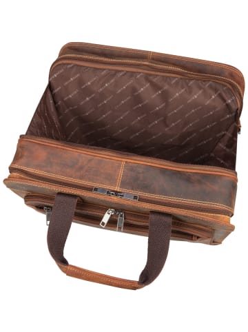 Greenburry Pilotenkoffer Vintage in Sattelbraun