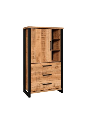 ebuy24 Vitrinenschrank Enna Mango 87 x 45 cm