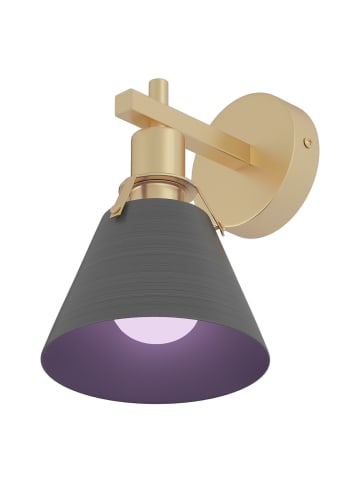 home24 Wandleuchte SHAN mit Akku-Leuchtmittel in Grau