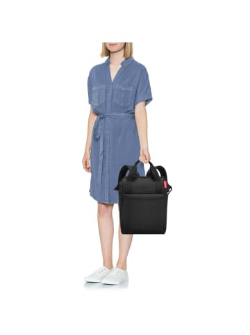 Reisenthel travelling allrounder R - Rucksack 40 cm (twist maroon) in schwarz