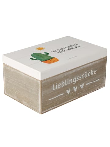 Mr. & Mrs. Panda truhe holz Kaktus Sonne mit Spruch in Weiß