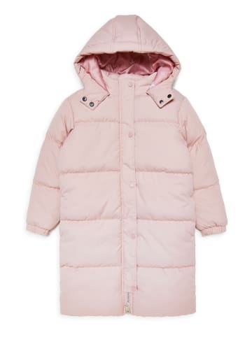 Threadgirls Mantel THB Jacket Long Line Puffer Mermaid in pink