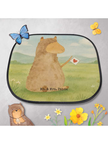 Mr. & Mrs. Panda sonnenschutz Alpaka Fahne Design ohne Spruch in Weiß