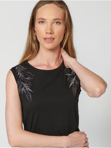 KOROSHI Top in schwarz