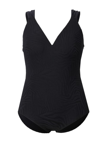 Ulla Popken Badeanzug in schwarz