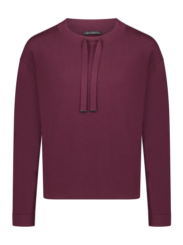 Betty Barclay Feinstrickpullover mit Seitenschlitzen in Dark Aubergine