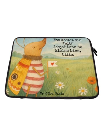 Mr. & Mrs. Panda Laptop Hülle Nachtfalter Fähnchen Design mit Sp... in Weiß