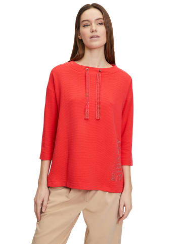 Betty Barclay Sweatshirt mit hohem Kragen in Poppy Red