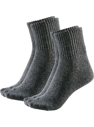 REDBEST Frottee, Thermo Thermo-Socken 2 Paar in grau meliert