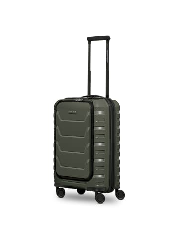 Smartbox Edition 01 4 Rollen Kabinentrolley 55 cm Laptopfach in olive