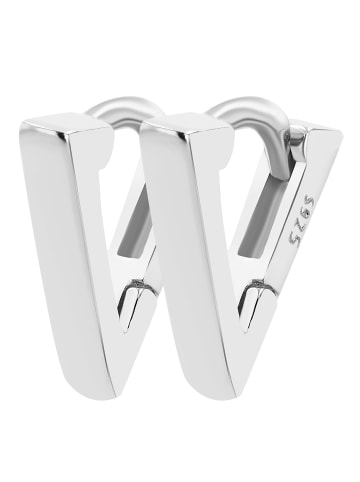 Adeliás Damen Ohrringe aus 925 Silber in silber