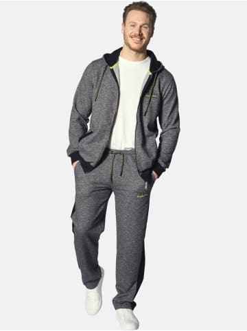 Jan Vanderstorm Sweatjacke RUMOLT in schwarz melange