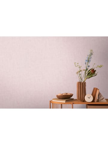 A.S. Création Tapete Soft Linen in Rosa