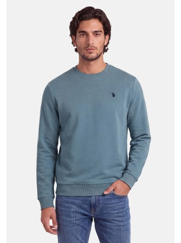 U.S. Polo Assn. Pullover USJaxxon – Herren Sweatshirt mit Rundhalsausschnitt in Hellblau