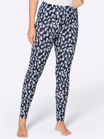 WITT WEIDEN Leggings in marine-bleu-bedruckt