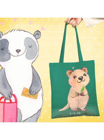 Mr. & Mrs. Panda Shopper Quokka Happy ohne Spruch in Mint