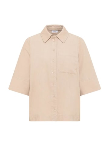 Cecil Langarmbluse in oat milk beige