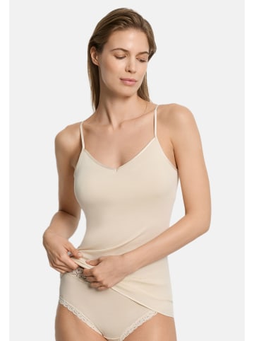 Hanro Spaghetti Top Cotton Seamless in Summer sand