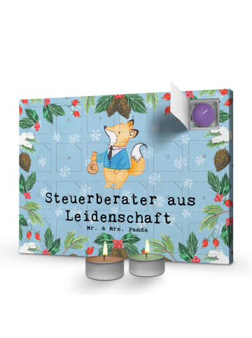 Mr. & Mrs. Panda adventskalender kerzen Steuerberater Leidenscha... in Eisblau
