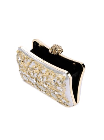 dulcey Women Clutch in Silver