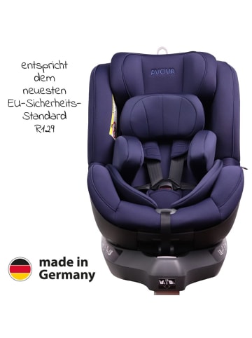AVOVA Reboarder-Kindersitz Sperber-Fix i-Size 40 in blau