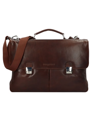 Bugatti Romano Aktentasche Leder 44 cm Laptopfach braun
