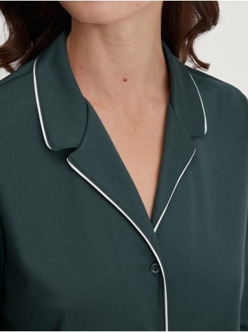 Calida Pyjama in deep emerald green