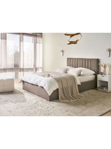Beliani Doppelbett TARASCON in Beige - (W) 158 x (H) 103 x (L) 214 cm