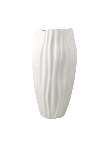 Kaiser Porzellan Vase " Spirulina " in Biskuit weiß