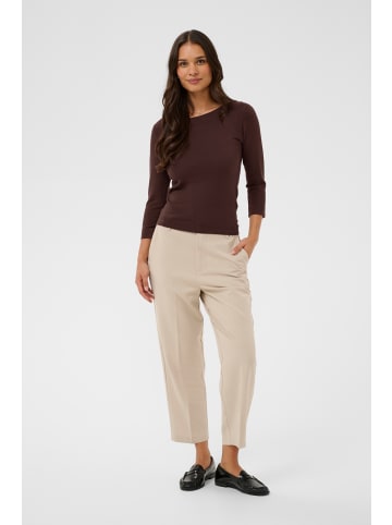 Kaffe Strickpullover KAlizza Tight fit in Seal Brown