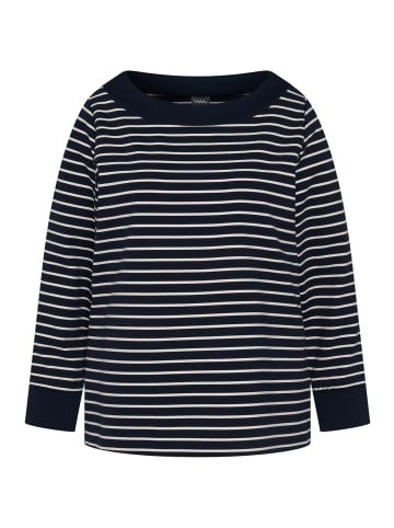 Ulla Popken Sweatshirt in dunkles marine