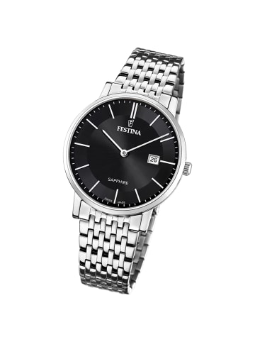 Festina Analog-Armbanduhr Festina Swiss Made silber mittel (ca. 39mm)