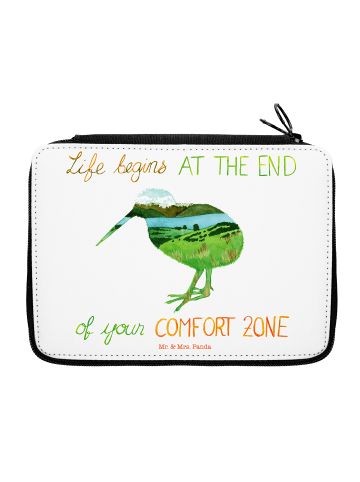 Mr. & Mrs. Panda Federtasche Kiwi Neuseeland mit Spruch in Bunt