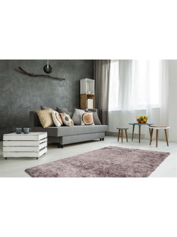Kayoom Hochflor Teppich Diamond 725 in taupe - rechteckig