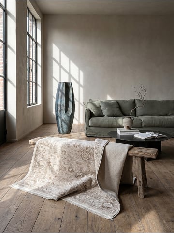 KADIMA DESIGN Teppichläufer Orientalisch pflegeleicht Wohnzimmer Schlafzimmer Flur in Beige