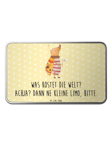 Mr. & Mrs. Panda Aufbewahrungsbox Nachtfalter Fähnchen mit Spruch in Gelb Pastell