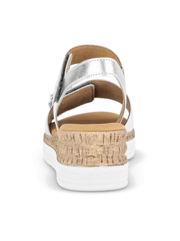 Gabor Comfort Keilsandaletten in Silber