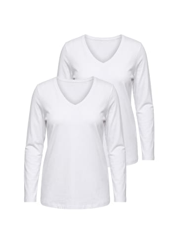 Ulla Popken Shirt in schneeweiß