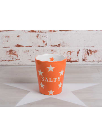 Krasilnikoff Salzstangen Becher SALTY Orange mit Sternen