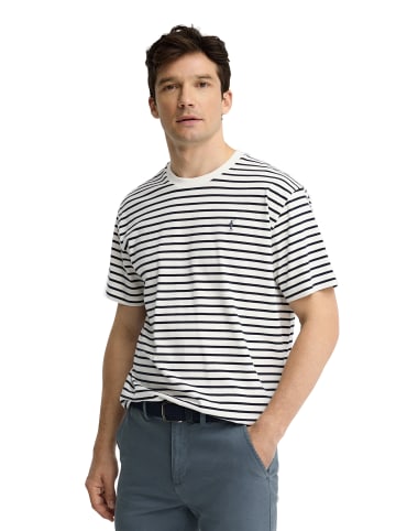 Polo Club T-Shirt RIGBY GO TSHIRT BORNEO in Ecru-Navyblau