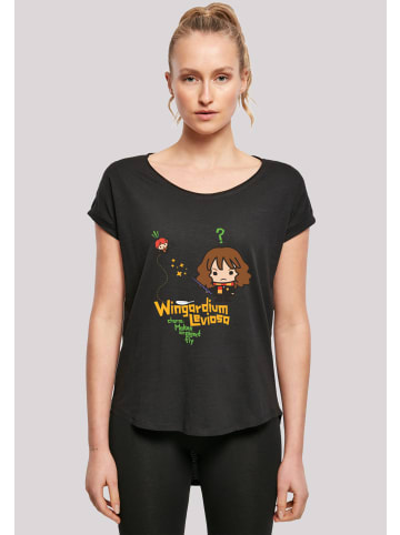 F4NT4STIC Long Cut T-Shirt Harry Potter Hermione Granger Wingardium in schwarz