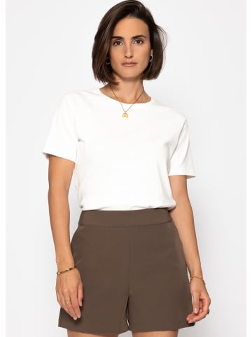 SASSYCLASSY Elegante Shorts in Taupe