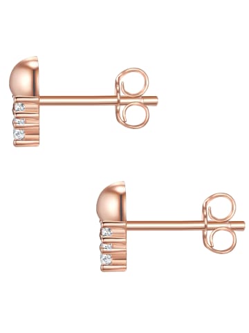 Glanzstücke München Ohrstecker Sterling Silber roségold Zirkonia weiß in roségold