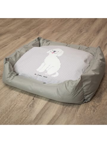 Mr. & Mrs. Panda Hundekissen Kleinpudel Lebensretter ohne Spruch in Grau Pastell