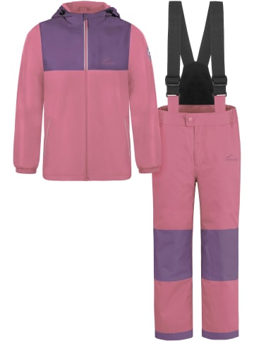 Normani Outdoor Sports Kinder WinterSet Thermohose und Thermojacke in Rose