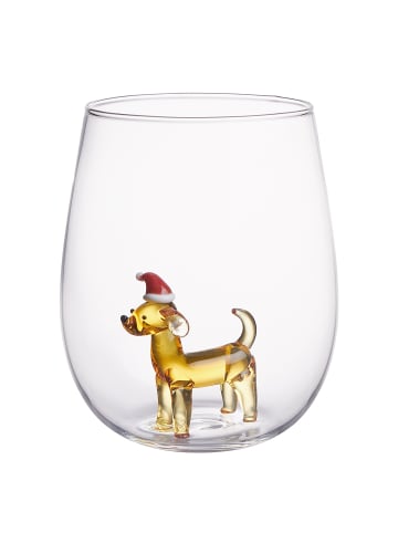 Butlers Trinkglas MERRY & JOY Dackel in Durchsichtig